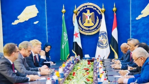 وفد الاتحاد الأوروبي يزور المجلس الانتقالي ويلتقي قادته