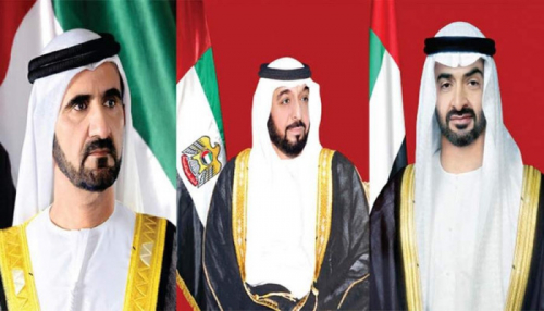 الشيخ خليفة وبن راشد وبن زايد يهنئون رئيس كوبا باليوم الوطني