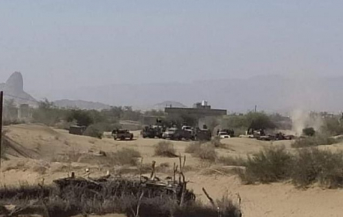 العمالقة تخوض معارك عنيفة في منطقة "طوال السادة" بعد سيطرتها على هجر بيحان