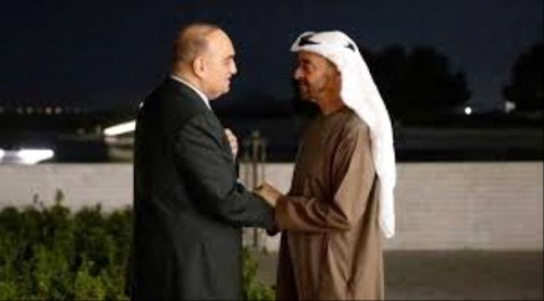 ولي عهد أبوظبي يتلقى رسالة هامة من ملك الأردن
