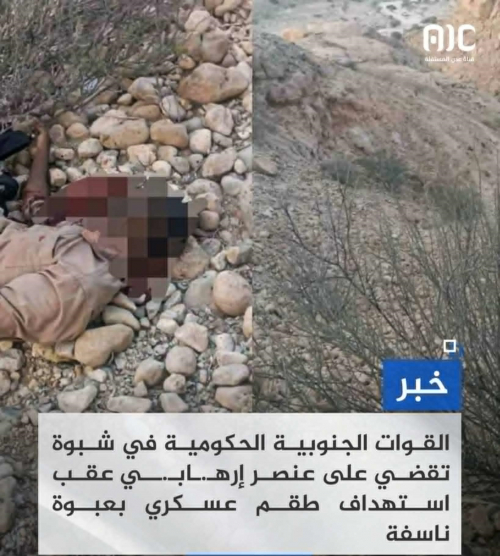 تفجير روضة شبوة الإرهابي يؤكد نشاط العليمي والإخوان وتحريك خلاياهم لإشغال القوات الجنوبية