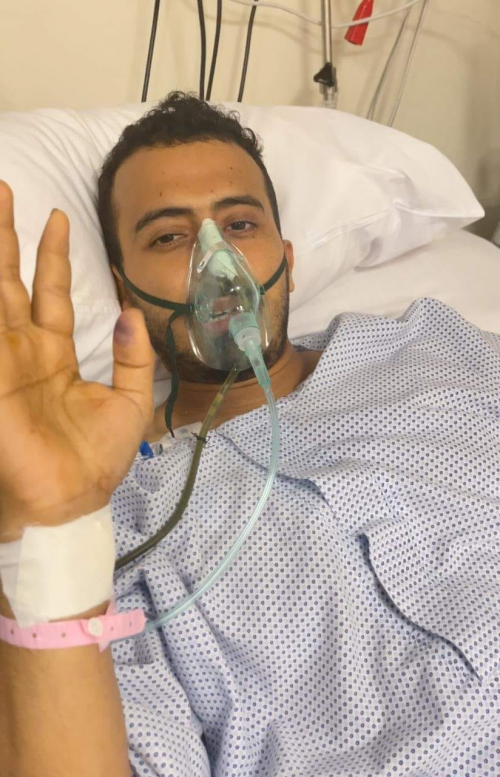 لملس يهاتف الجريح أكرم العوذلي ويطمئن على حالته الصحية 