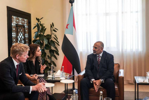 الرئيس الزُبيدي يناقش مع المبعوث الأممي جهود إعادة إحياء مسار السلام والعملية السياسية.