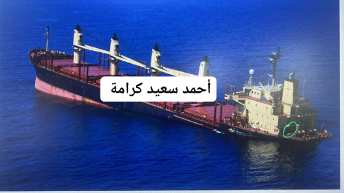 باخرة تحمل 22 ألف طن سماد يوريا معرضة للغرق جنوب البحر الأحمر
