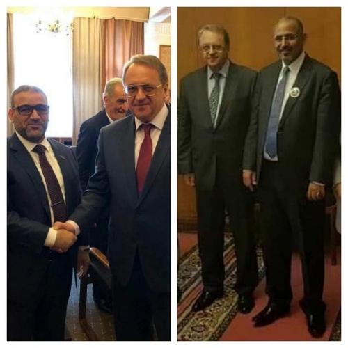 عيدروس الجنوب ومشري ليبيا في ضيافة الدب الروسي 