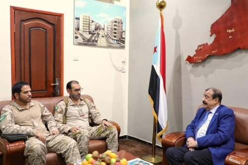 رئيس الجمعية الوطنية يلتقي قائد التحالف العربي بالعاصمة عدن