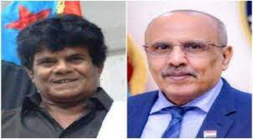 الكثيري يطمئن على صحة الفنان الجنوبي الكبير عوض أحمد