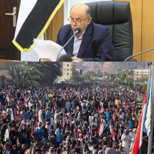 احتجاج جنوبي على تهوّر وفجور محافظ حضرموت وسلوكه الفج تجاه الرئيس عيدروس الزبيدي