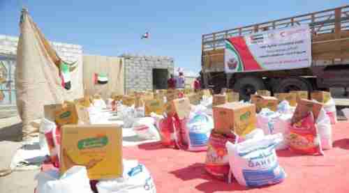 بتوجيهات ولي عهد أبوظبي.. 4 آلاف سلة غذاء للشحر 