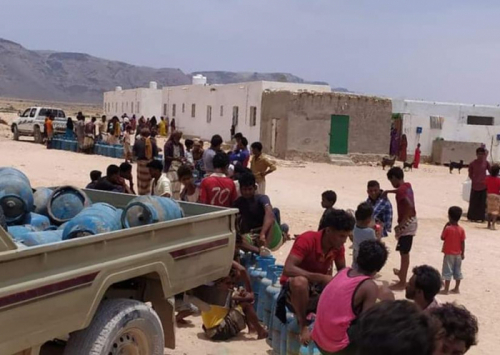 خليفة الإنسانية تُزود جنوب وغرب سقطرى بالغاز