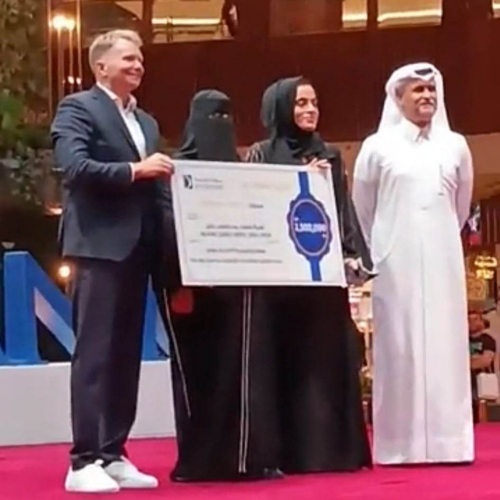 يافعية تفوز بجائزة مقدارها 2 مليون ونصف المليون ريال قطري
