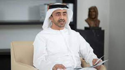 عبدالله بن زايد: الإمارات تدعم كافة جهود وقف التصعيد في السودان