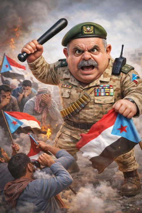 الخنبشي مجرم القمع في حضرموت: شعب الجنوب يرفض المساومة ويطالب بالإقالة فورًا