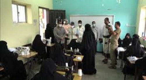 بدعم اماراتي .. افتتاح معمل تصنيع كمامات في المخا