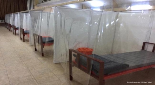 أطباء بلا حدود تتسلم إدارة مركز علاج كورونا في مركز الأمل بعدن