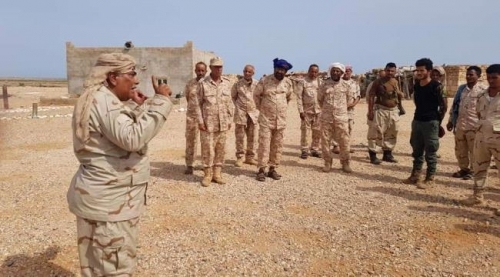 قيادة اللواء الأول مشاه تتفقد مواقع الكتائب العسكرية الجنوبية بسقطرى