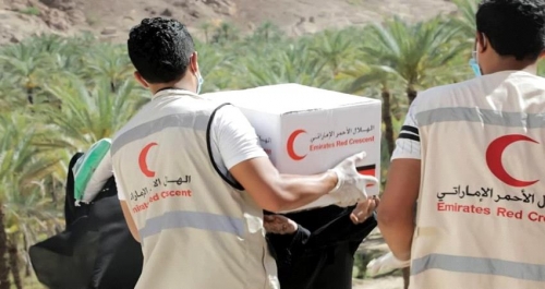 هلال #الإمارات يوزع 978 سلة غذاء في ميفعة