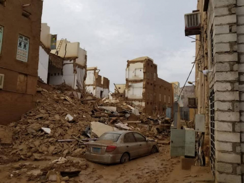 4 شهداء نتيجة الحالة الجوية بتريم ودمار واسع في منازل المواطنين