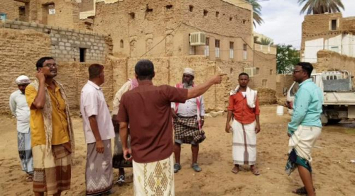 قيادة انتقالي تريم تتفقد أضرار كارثة السيول وتشكل لجنة طوارئ بالمديرية