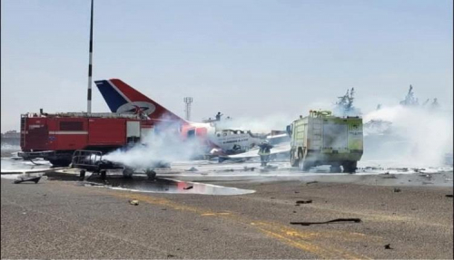 إسرائيل تقصف مطار صنعاء وتدمر "آخر طائرة حوثية"!