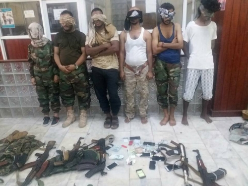 القبض على عصابة تثير الفوضى وتمارس اعمال ارهابية في كريتر 