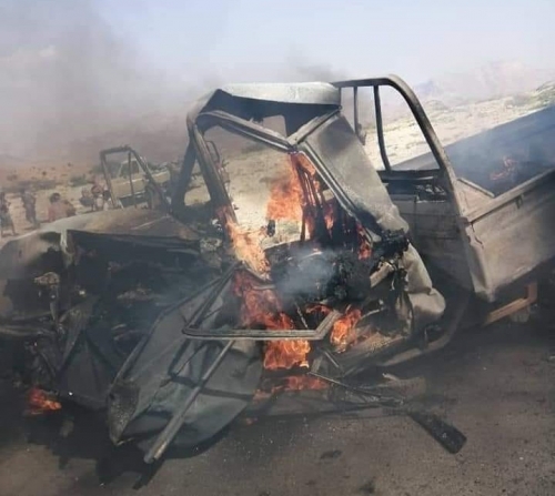 كمين للمقاومة الجنوبية يستهدف تعزيزات لمليشيا قادمة من مأرب في مرخة بمحافظة شبوة