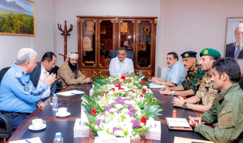 برئاسة المحافظ لملس: اجتماع أمني بالعاصمة عدن يقيّم نتائج الأسبوع الأول للحملة الأمنية ويقر استمرارها