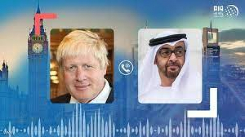 بن زايد وجونسون يبحثان عدد من القضايا المشتركة