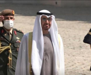 الرئيس الفرنسي يستقبل الشيخ محمد بن زايد في قصر الإليزيه