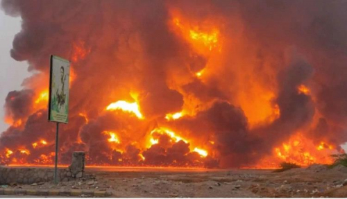 مدير شركة النفط في الحديدة: المقاتلات الإسرائيلية أتت على جميع خزانات الوقود