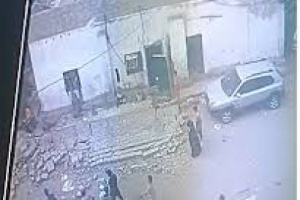 مدير أمن بيضاء يهدم سور منزل اليابلي في عمر المختار بشيول وأطقم عسكرية