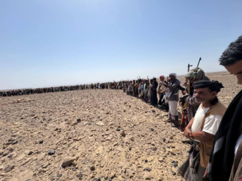 قبائل سيبان تحتشد الان في جول السحيمة لطرد عناصر بن حبريش من أرضها