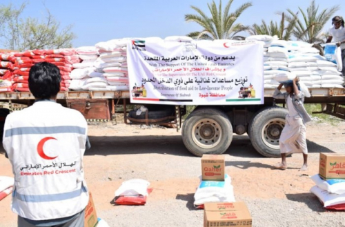 إغاثات الإمارات في شبوة.. خيرٌ يقهر شرور الشرعية