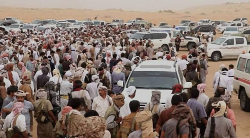 الحزن يخيم على #شبوة مع تشييع جثمان الحارثي