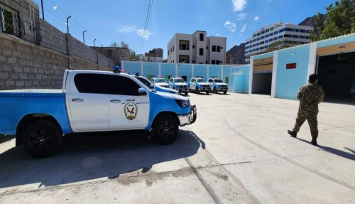 بتمويل إماراتي: ورشة متكاملة لصيانة المركبات الأمنية بعدن