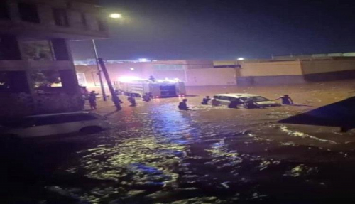 لملس يوجه بمساعدة المواطنين المتضررين من الامطار الغزيرة