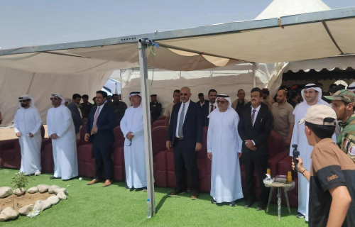 افتتاح المحطة الشمسية.. وسلطة بن الوزير تطفئها لحظة مغادرة الزبيدي ووفد الإمارات