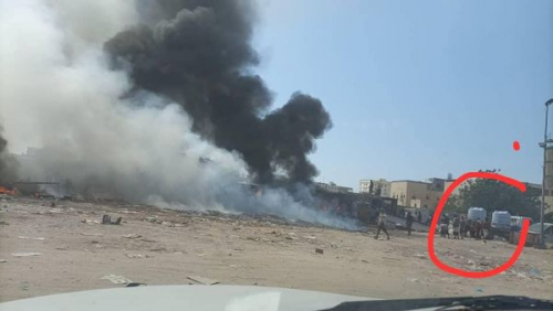 حريق يلتهم سوق خضار الجملة في عتق وغياب لمطافي السلطة 