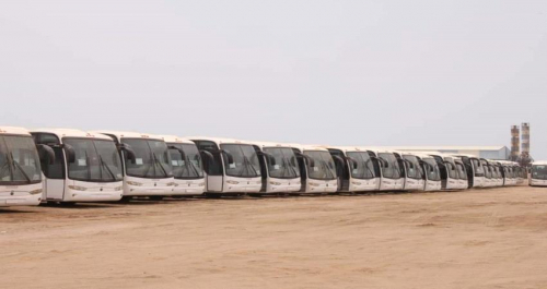 توضيح رسمي بشأن توقف 64 حافلة مهداة من الامارات العربية المتحدة