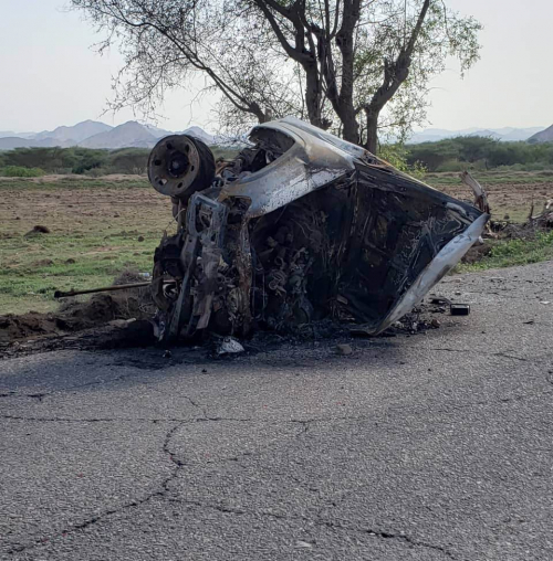 6 جرحى بتفجير إرهابي استهدف آلية عسكرية للقوات الجنوبية بالمحفد