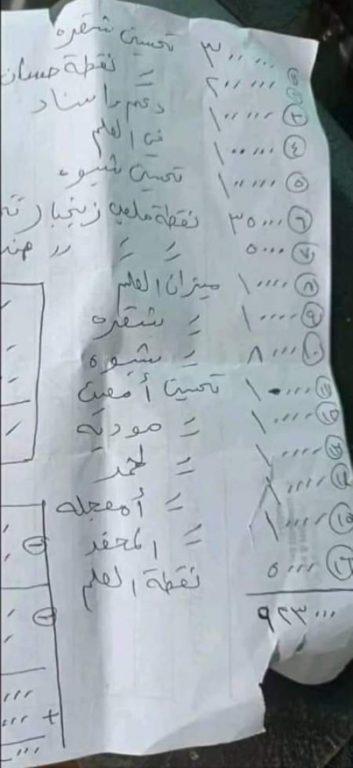 برعاية التحالف مئات الملايين جبايات طريق أبين شبوة يوميا لصالح بن الوزير وأبوبكر حسين(وثيقة)
