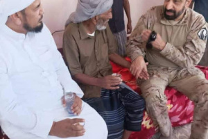 أبوعلي الحضرمي قائد الدعم الأمني يزور شيبة كور سيبان المقدم باسلوم