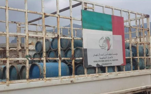 مناطق سكنية في حديبو تستقبل أسطوانات غاز من خليفة الإنسانية