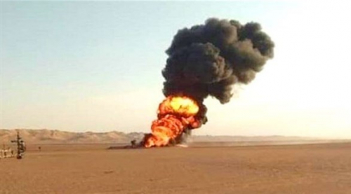 مجهولون يفجرون أنبوب للنفط في شبوة