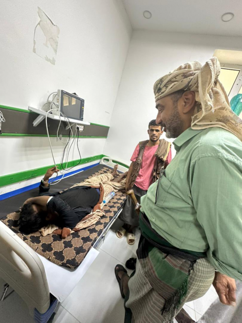 زيارة ميدانية للجفري لجرحى هجوم عارين تؤكد معنويات أبطال دفاع شبوة