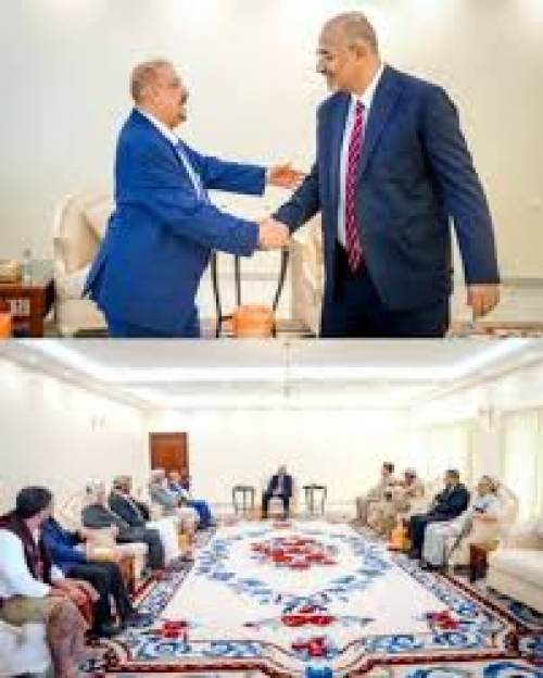 الرئيس الزبيدي يضع شرطًا صعبا أمام البركاني "سنساعدكم متى ما توفرت الإرادة لديكم؟"