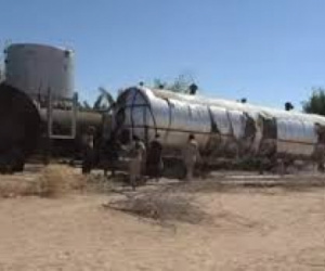 ضبط مصفاة نفط جديدة غير قانونية لمتنفذ يمني في خشعة حضرموت