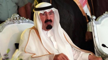 أول ظهور لخادم الحرمين الملك عبدالله  بعد الجراحة