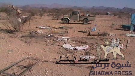 نظام الاحتلال اليمني يحيي الذكرى الثالثة لمجزرة المعجلة بقصف عنيف على المحفد
