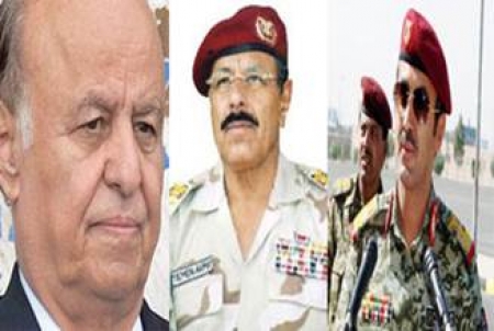 الرئيس هادي  يعلق قرار تعيين اللواء علي محسن الأحمر والعميد احمد علي